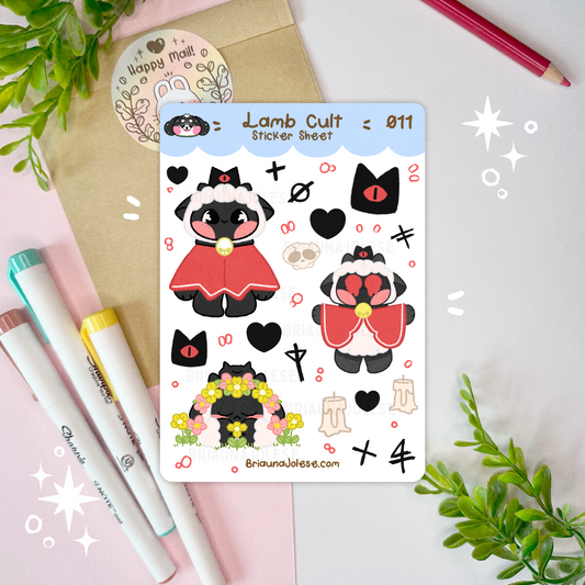 Lamb Cult Sticker Sheet