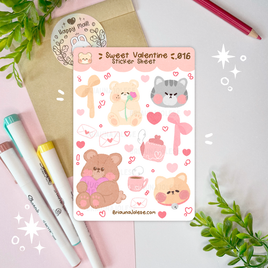 Sweet Valentine Sticker Sheet