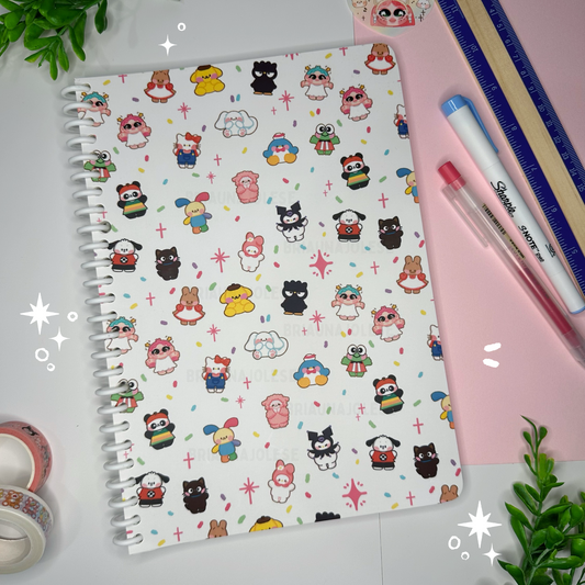 Character Sprinkle Spiral Notebook