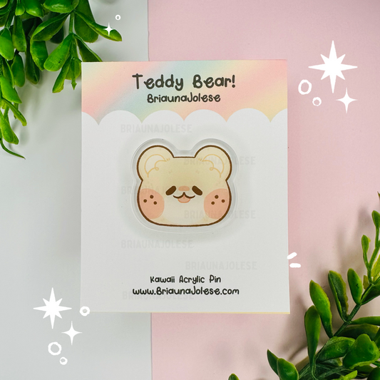 Teddy Acrylic Pin